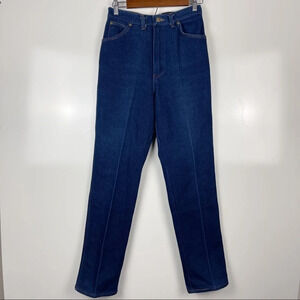Vintage Wrangler Dark Wash High Waist Straight Leg Jeans Size Vintage 12 (26)